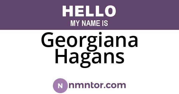 Georgiana Hagans