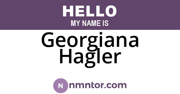 Georgiana Hagler