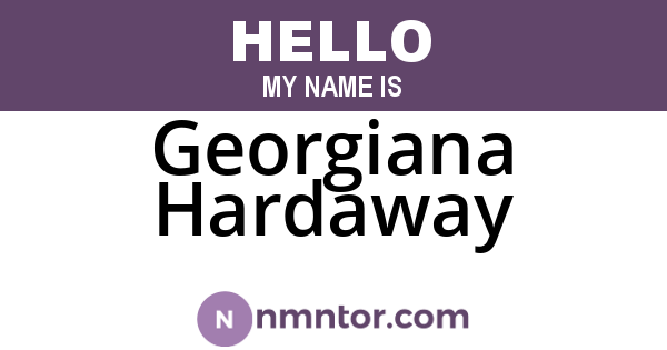 Georgiana Hardaway