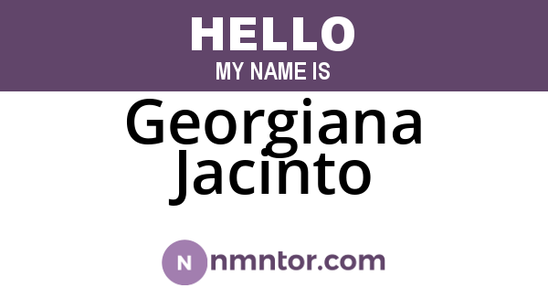 Georgiana Jacinto