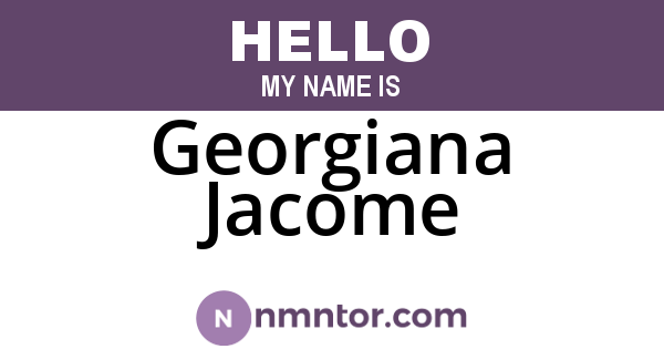 Georgiana Jacome