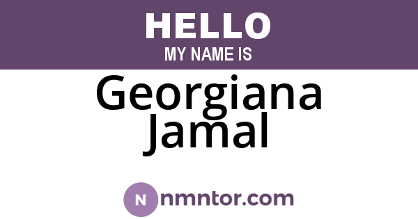 Georgiana Jamal