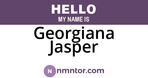 Georgiana Jasper