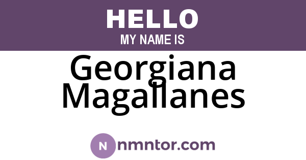 Georgiana Magallanes