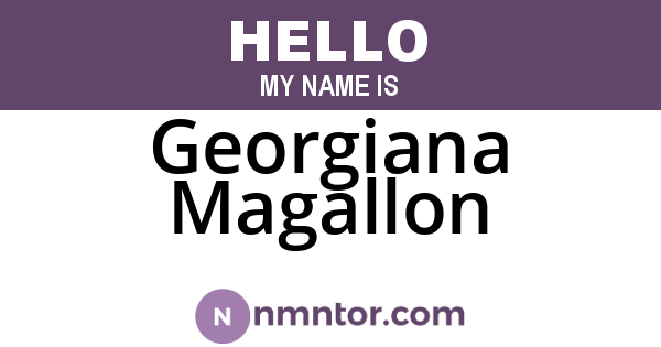 Georgiana Magallon
