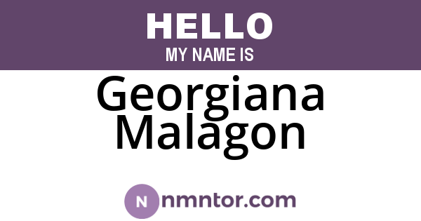Georgiana Malagon