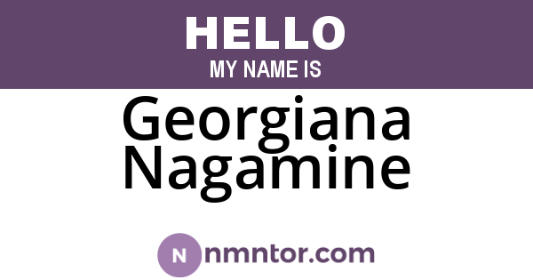 Georgiana Nagamine