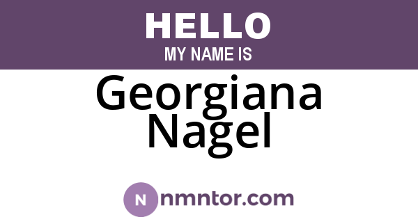 Georgiana Nagel