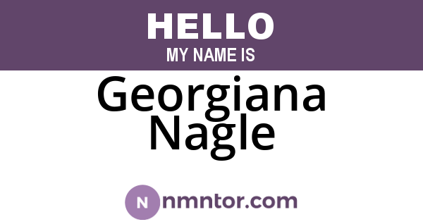 Georgiana Nagle
