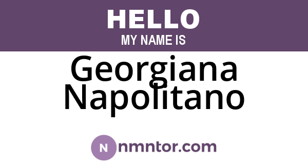 Georgiana Napolitano