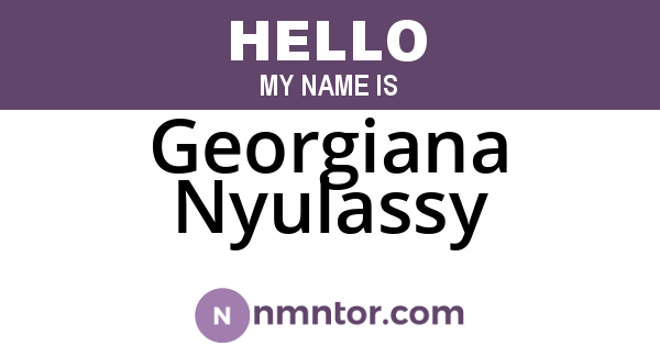 Georgiana Nyulassy