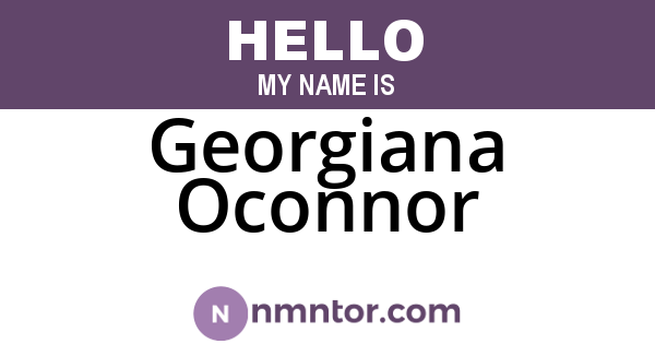 Georgiana Oconnor