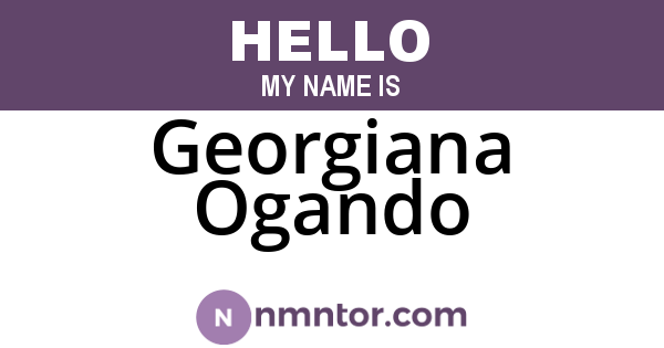 Georgiana Ogando