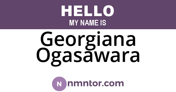 Georgiana Ogasawara
