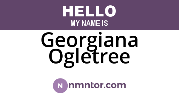 Georgiana Ogletree