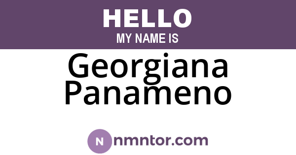 Georgiana Panameno