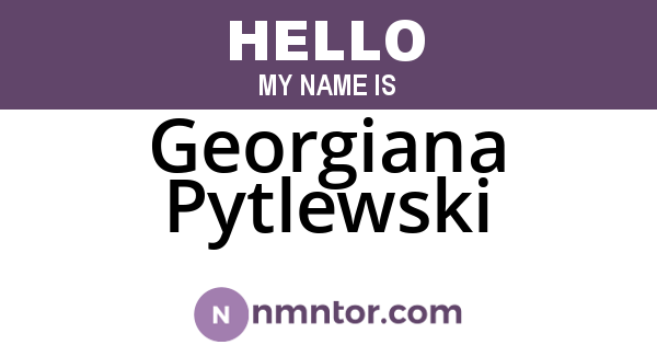 Georgiana Pytlewski