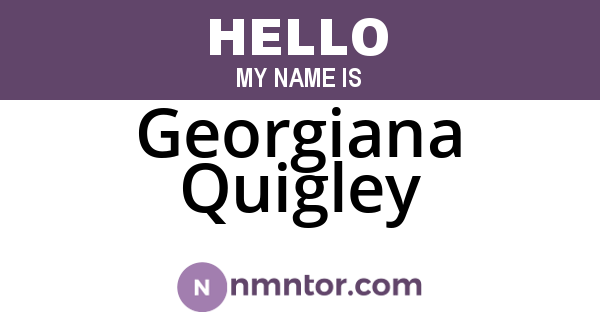 Georgiana Quigley