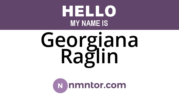 Georgiana Raglin