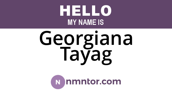 Georgiana Tayag