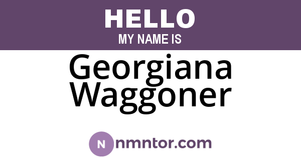 Georgiana Waggoner