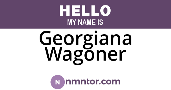 Georgiana Wagoner