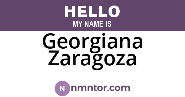Georgiana Zaragoza
