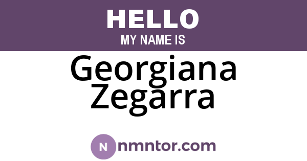 Georgiana Zegarra