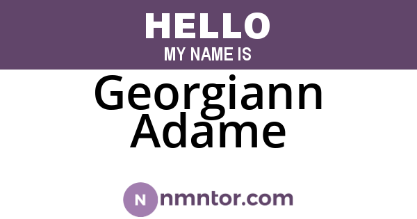 Georgiann Adame