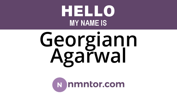 Georgiann Agarwal