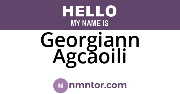 Georgiann Agcaoili