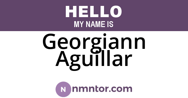 Georgiann Aguillar