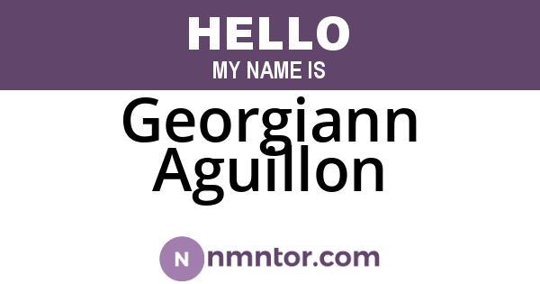 Georgiann Aguillon