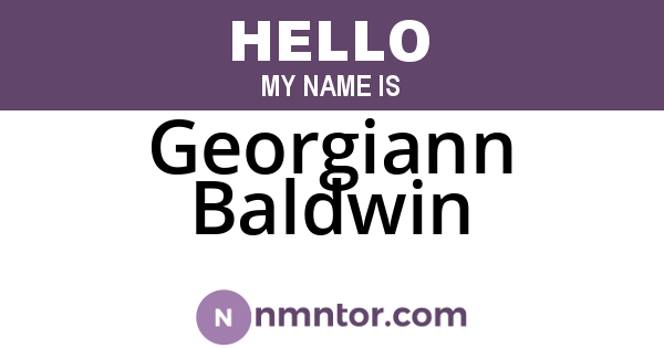 Georgiann Baldwin