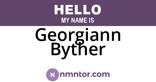 Georgiann Byther
