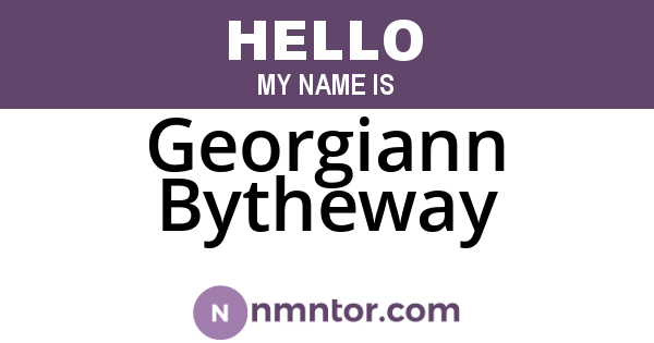 Georgiann Bytheway