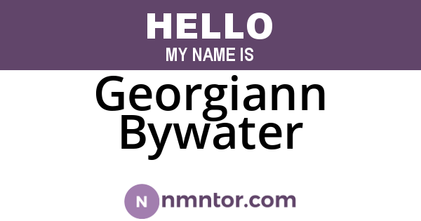 Georgiann Bywater
