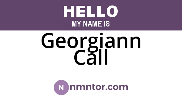 Georgiann Call
