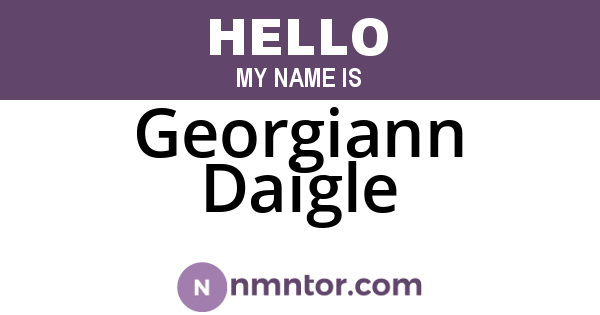 Georgiann Daigle
