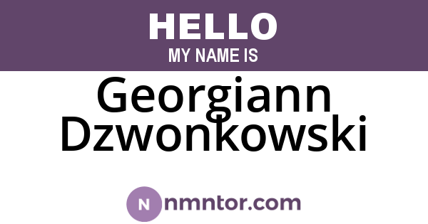 Georgiann Dzwonkowski