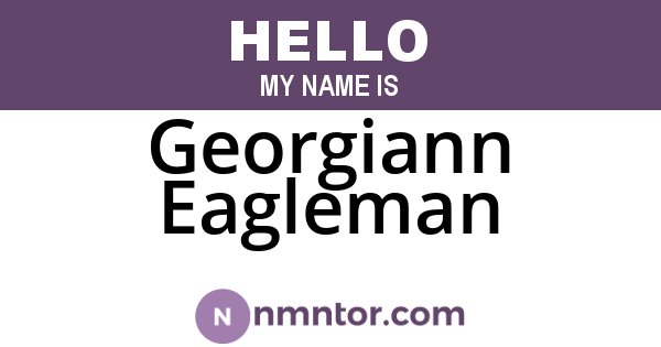 Georgiann Eagleman