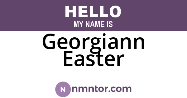 Georgiann Easter