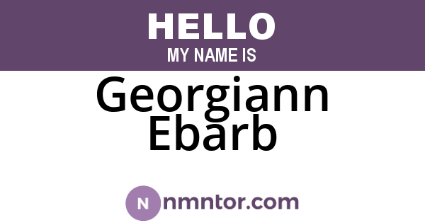 Georgiann Ebarb