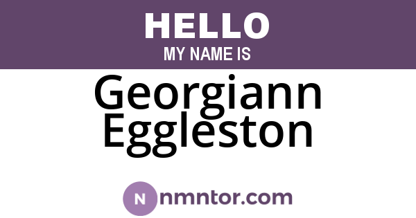 Georgiann Eggleston