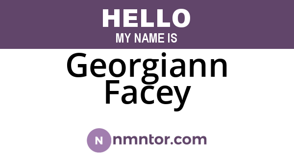 Georgiann Facey