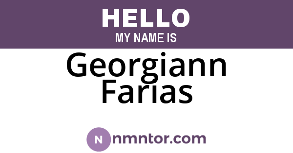 Georgiann Farias