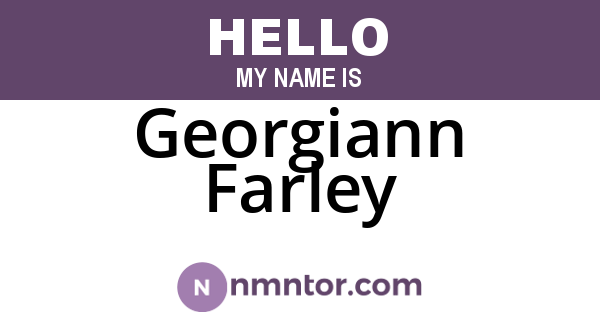 Georgiann Farley