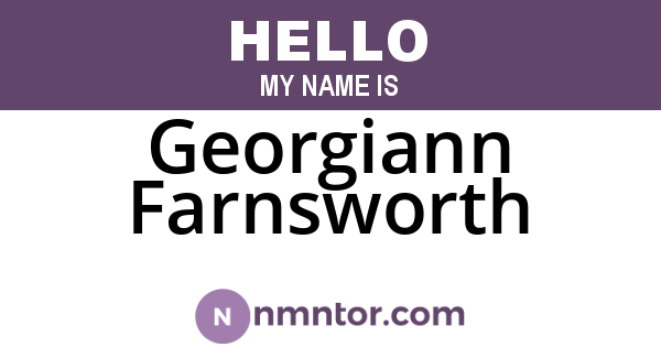 Georgiann Farnsworth