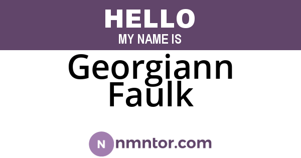 Georgiann Faulk