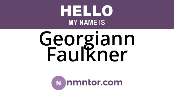 Georgiann Faulkner